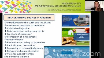 Albanian lawyers to expand the use of HELP online courses on human rights