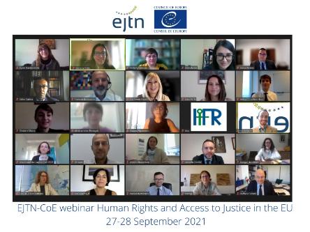 EJTN seminar on Access to Justice supported by the Council of Europe