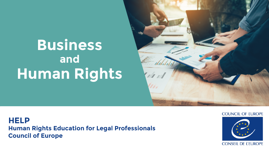 Business and Human Rights: Council of Europe HELP (6 hr) free online course!