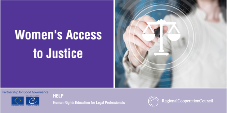 HELP online course on Access to justice for women launched in South East Europe