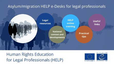 New Council of Europe HELP e-Desks on asylum/migration for lawyers assisting people fleeing the war in Ukraine