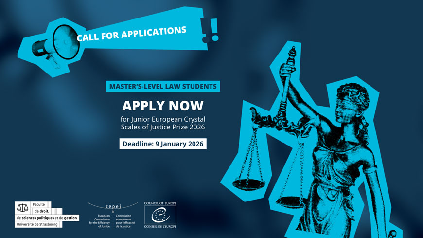 Call for Applications: Junior European Crystal Scales of Justice Prize 2026