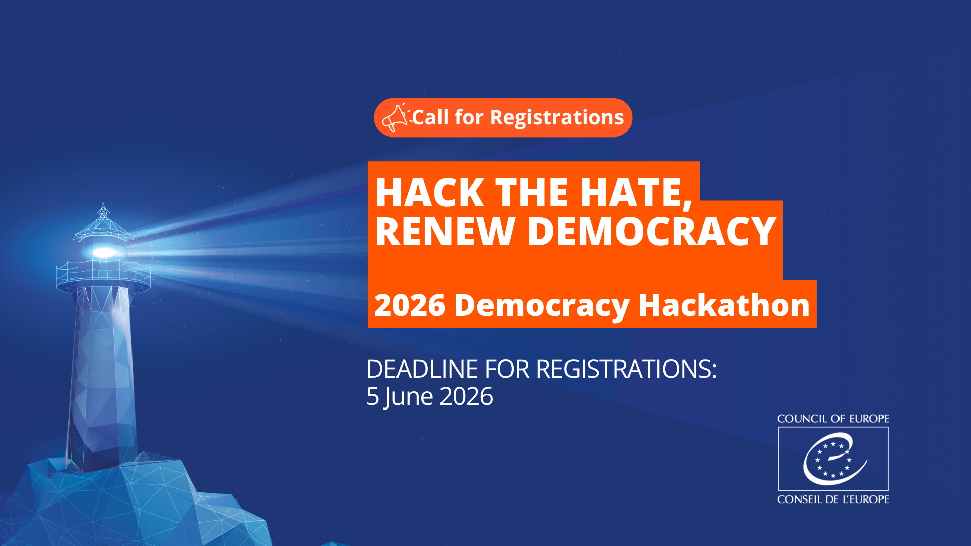 Democracy Hackathon 2026: Hack the Hate, Renew Democracy!