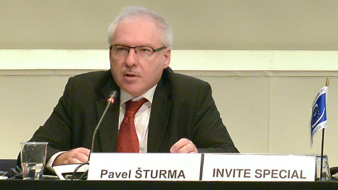 Présentation de M. Pavel Šturma Vice-président de la Commission du Droit International (CDI), lors de la 56e réunion du CAHDI