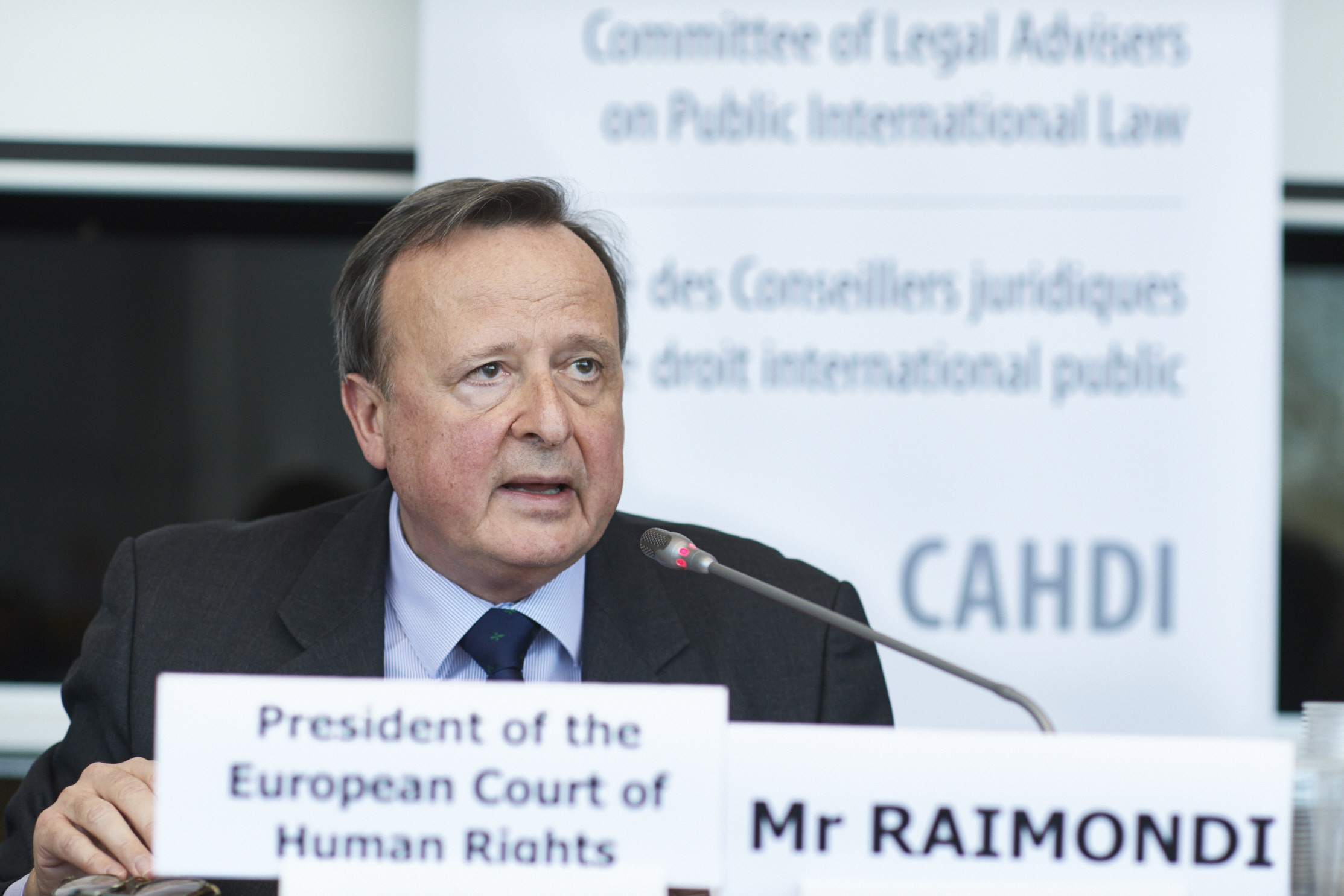 Présentation de M. Guido Raimondi, Président de la Cour européenne des droits de l'homme, lors de la 53ème réunion du CAHDI