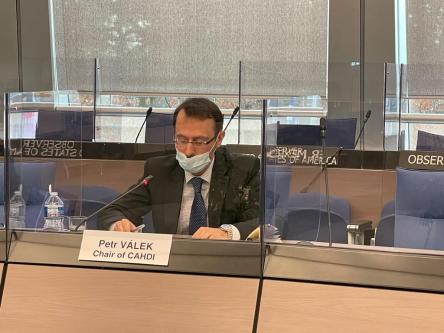 Discours de M. Petr VÁLEK, Président du CAHDI, à la 1391ème réunion des Délégués des Ministres du 8 décembre 2020.