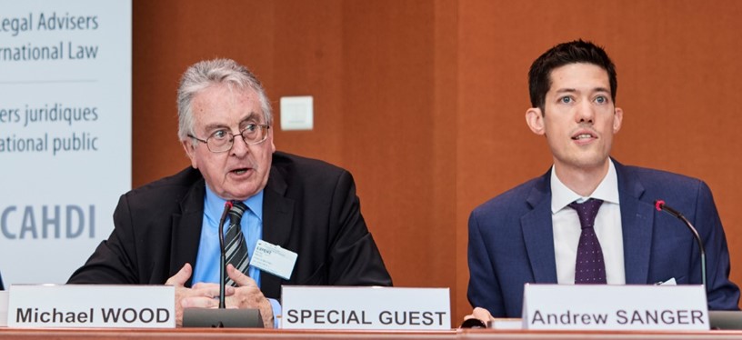Presentation of the new CAHDI publication “Immunities of Special Missions” by Sir Michael WOOD and Mr Andrew SANGER, during the 58th meeting of the CAHDI