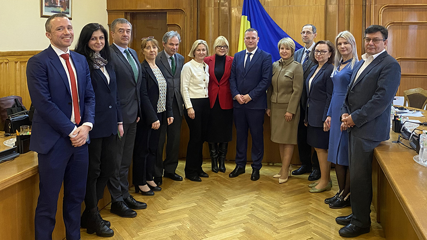 Une délégation du Conseil de l'Europe a rencontré des membres de la Commission électorale centrale de l'Ukraine