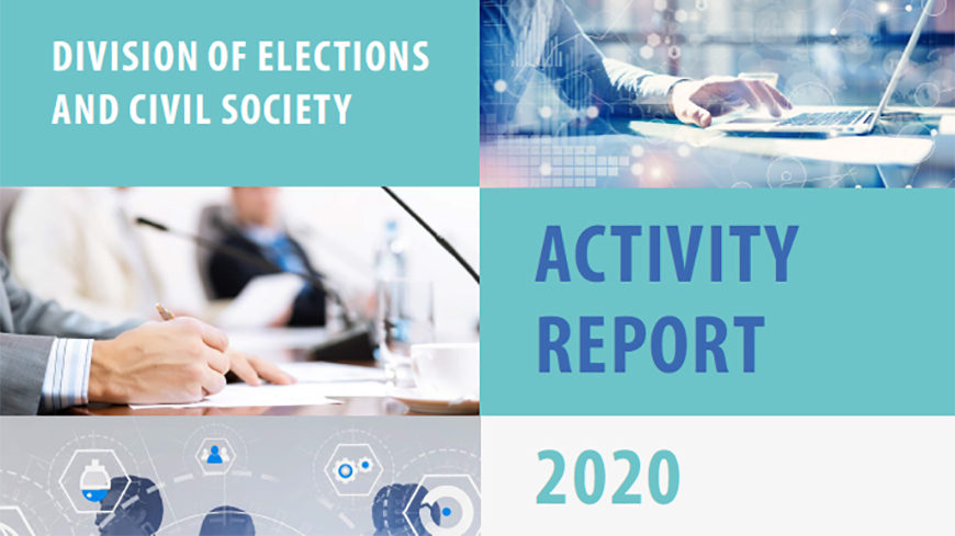 2020 Activity Report of the Division of Elections and Civil Society presented and approved by the European Committee on Democracy and Governance