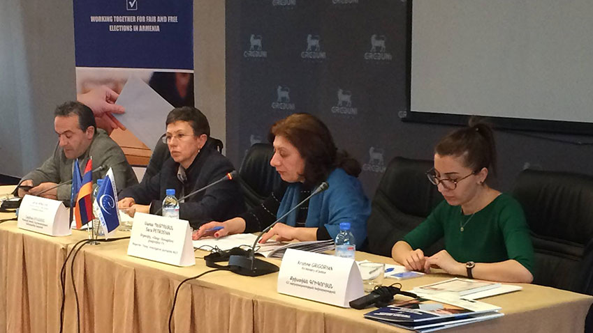 Conférence sur le « Suivi des recommandations des missions internationales d'observation des élections en Arménie »