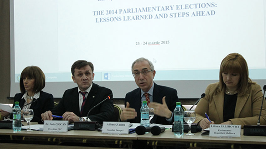 Conférence du Conseil de l'Europe et de la Commission électorale centrale moldave sur l'analyse la gestion des élections législatives 2014 [EN]