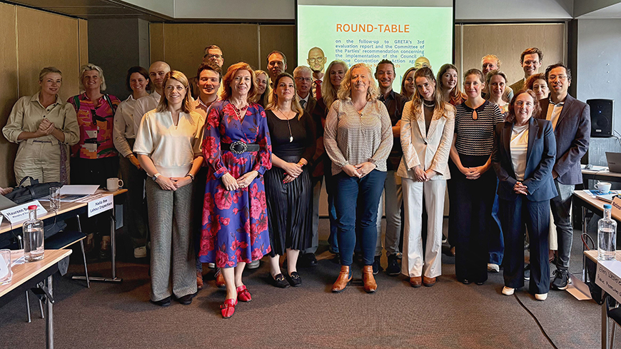 Round-table meeting to discuss the Netherlands’ progress in combating human trafficking
