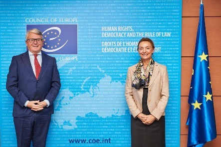La Secrétaire Générale rencontre M. Nicolas Schmit, Commissaire européen à l'emploi et aux droits sociaux