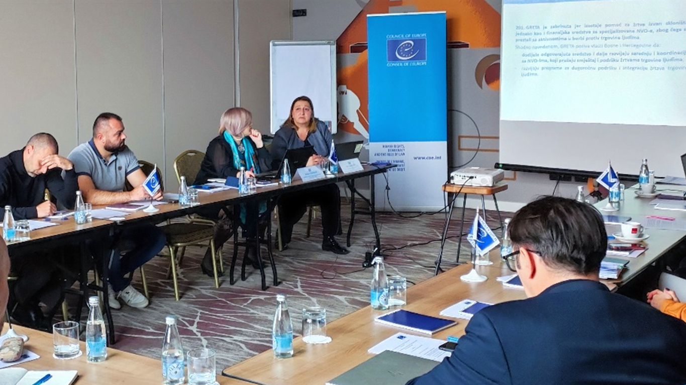 Podrška razvoju nove strategije za borbu protiv trgovine ljudima u Bosni i Hercegovini