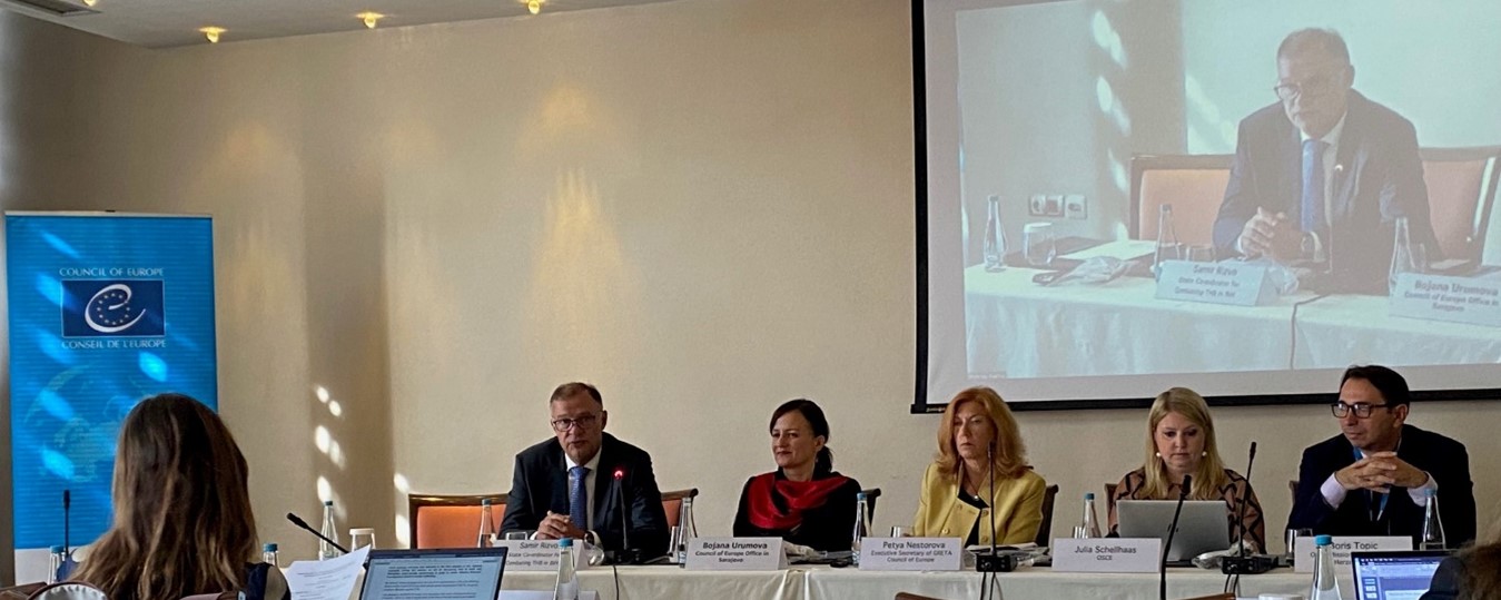 Strengthening the role of the private sector and financial institutions in combatting trafficking in human beings: Roundtable concludes in Sarajevo