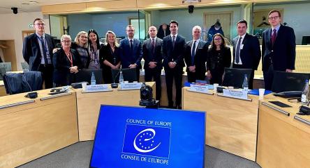Representatives of ministries of justice and judiciary from Bosnia and Herzegovina visited the Council of Europe and the European Court of Human Rights