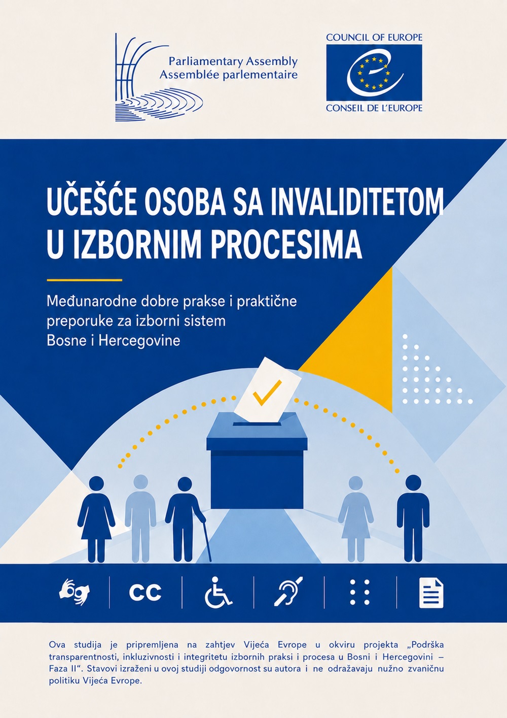 Nova studija Vijeća Evrope donosi preporuke za pristupačnije i inkluzivnije izbore u Bosni i Hercegovini