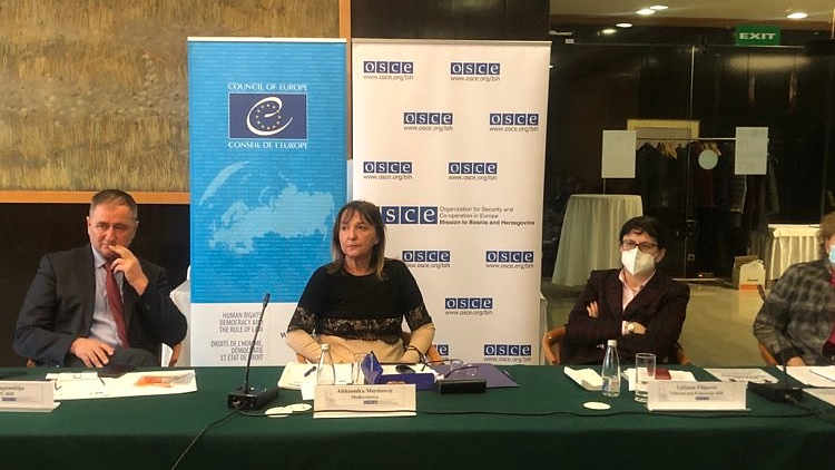 Vijeće Evrope zajedno sa OSCE-om u Bosni i Hercegovini pomaže u poboljšanju pravne sigurnosti i ravnopravnosti građana pred zakonom