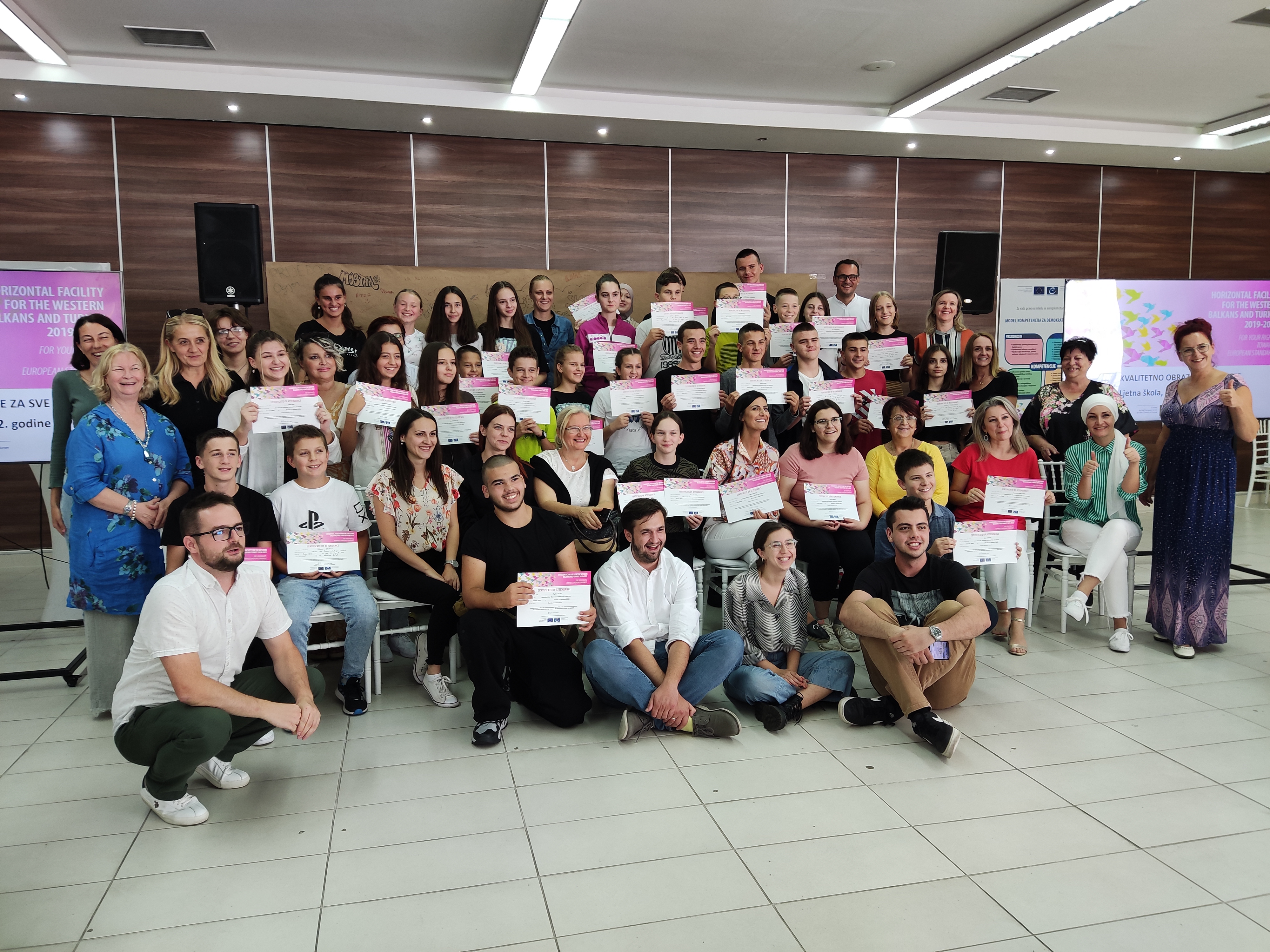 Students from 22 pilot schools in BiH participated in the  Summer school on the Competences for Democratic Culture