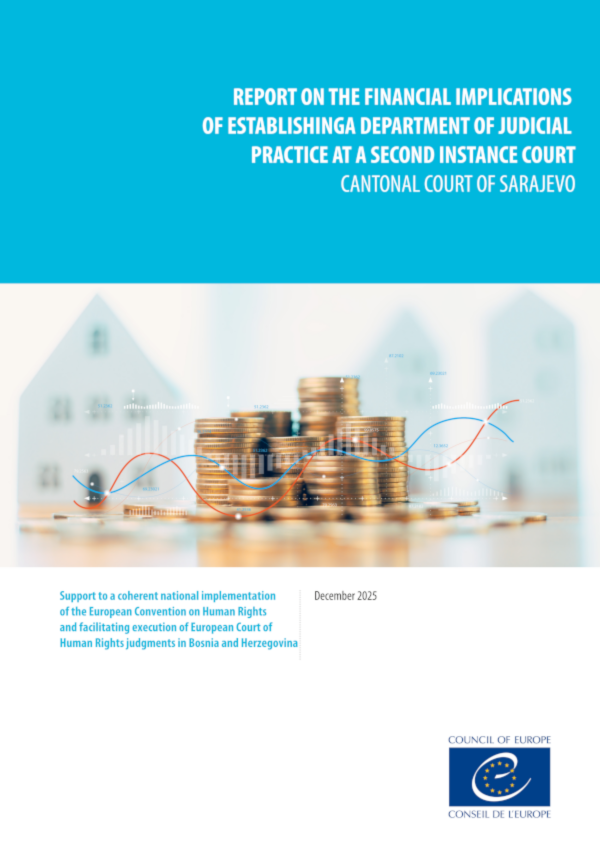 Report on the financial implications of establishing a department of judicial practice at a second-instance court