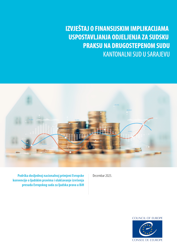 Izvještaj o finansijskim implikacijama uspostavljanja odjeljenja za sudsku praksu na drugostepenom sudu