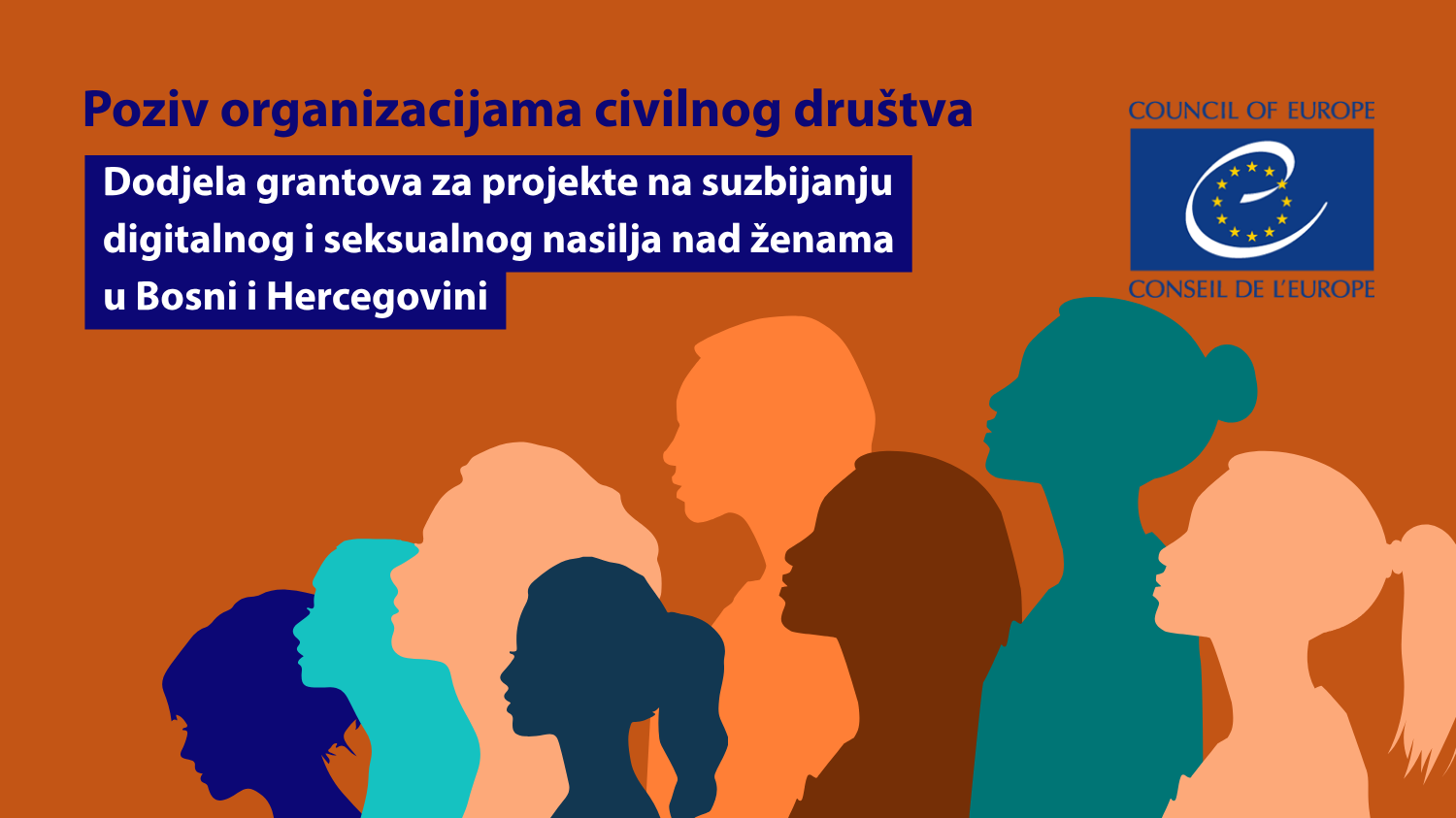 Poziv organizacijama civilnog društva: Dodjela grantova za projekte na suzbijanju digitalnog i seksualnog nasilja nad ženama u Bosni i Hercegovini