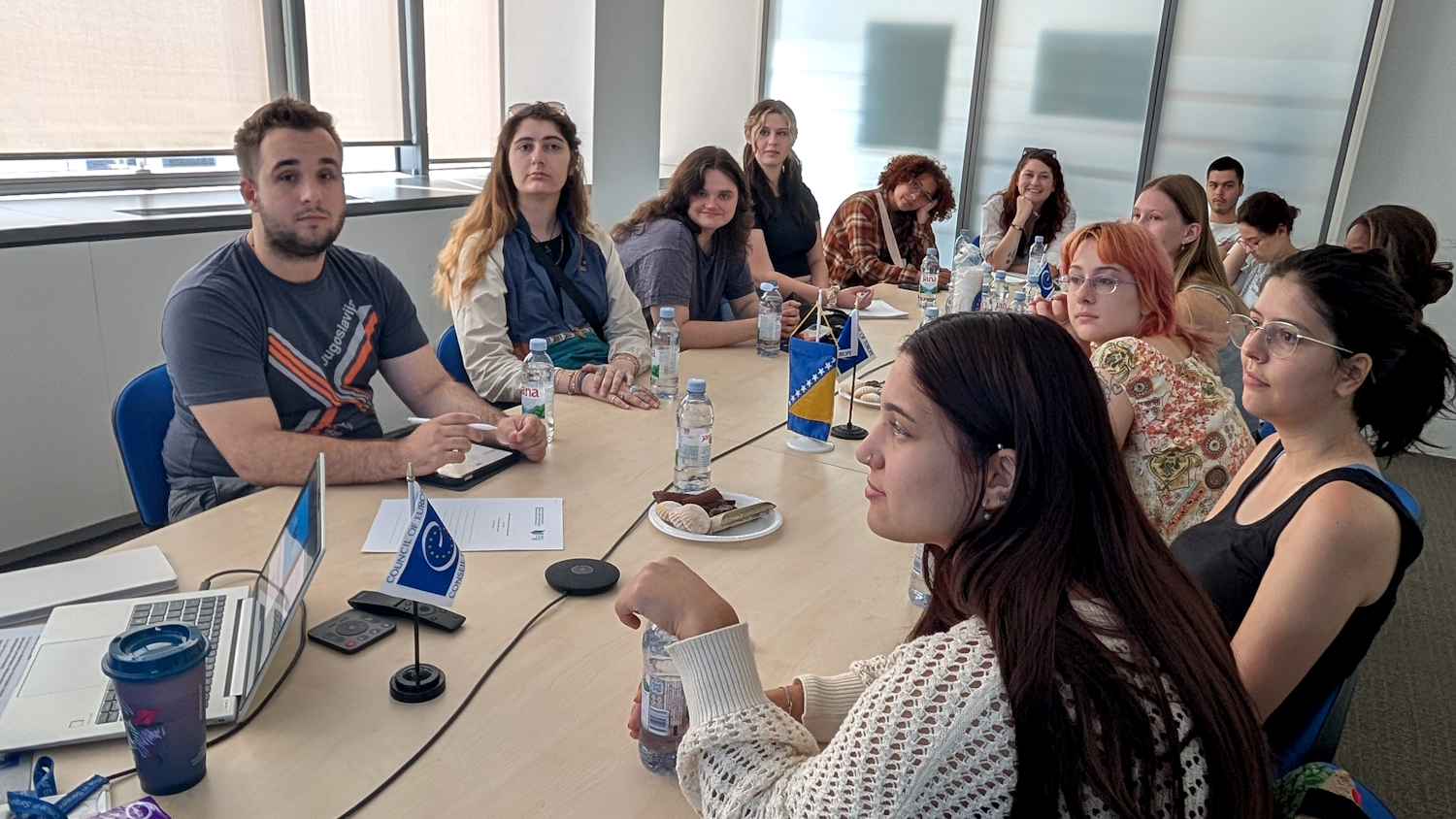 US students learn about Council of Europe’s action against human trafficking in Bosnia and Herzegovina