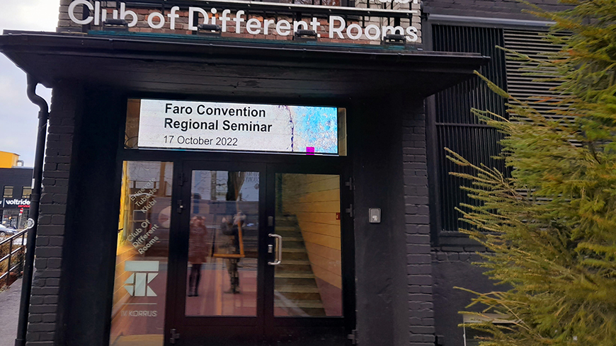 Séminaire régional sur la Convention de Faro à Tallinn