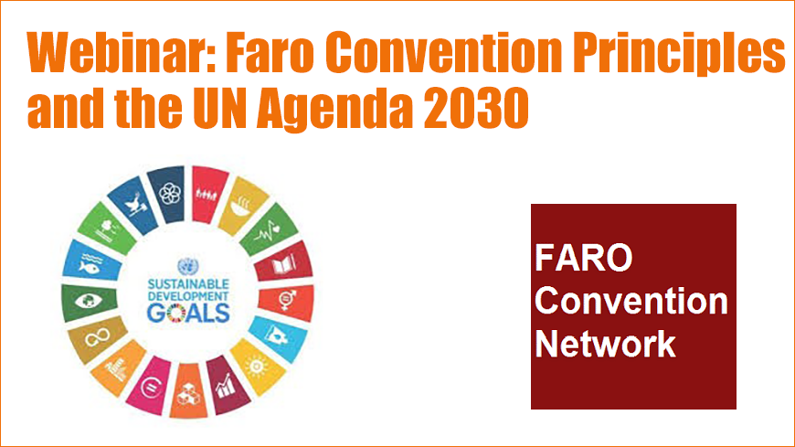 Webinar: Faro Convention Principles and the UN Agenda 2030