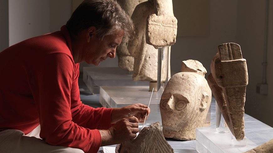 Sculptures nuragiques du Monte Prama en Sardaigne