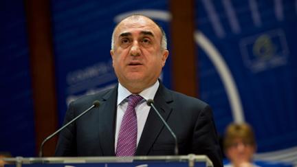 Le Président du Comité des Ministres Mammadyarov, Ministre des Affaires étrangères de l’Azerbaïdjan, présente sa communication à l’APCE