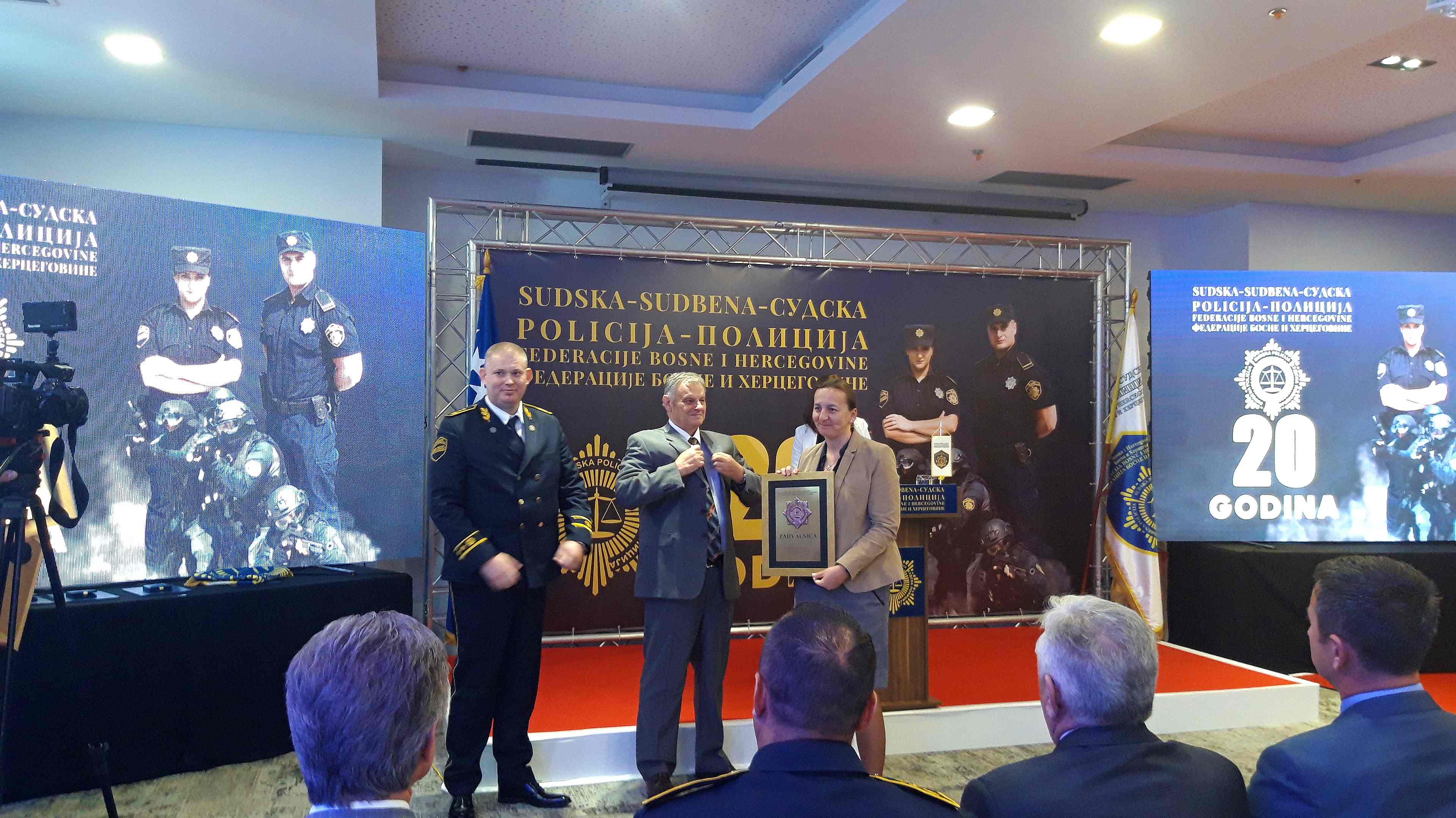 Twenty years of Court Police of the Federation of BiH celebrated with improvements in the human rights record among its professionals