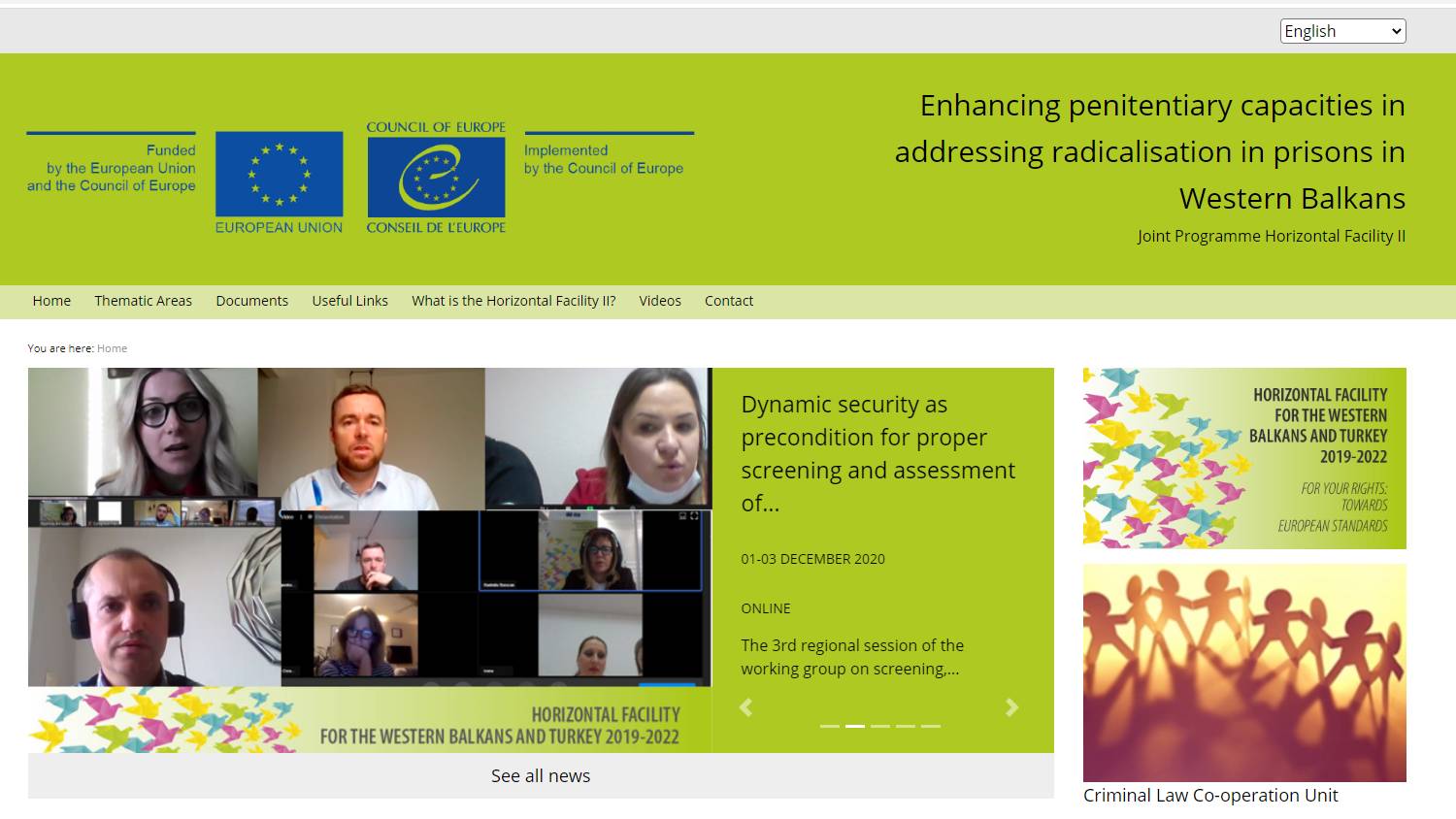 New website / web-platform on addressing radicalisation and violent extremism in prisons, launched