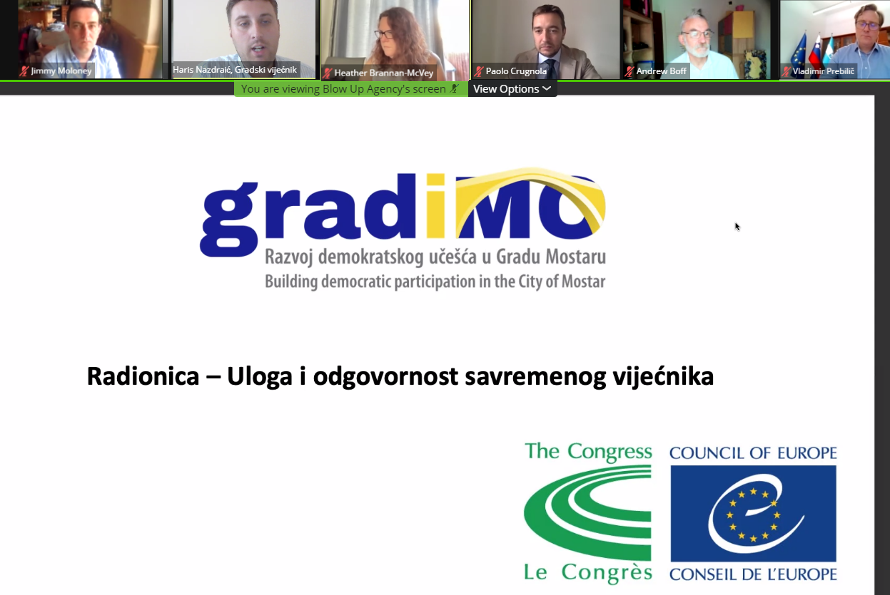 Mostar city councillors engage in peer-to-peer exchange with Congress members