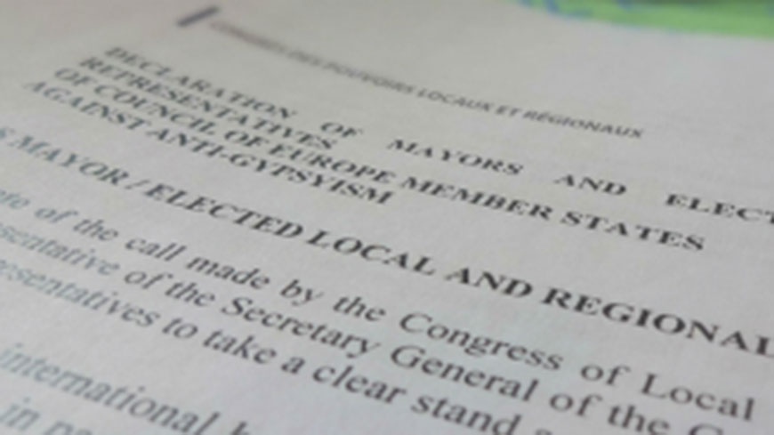 Declaration of local and regional elected representatives against anti-Gypsyism