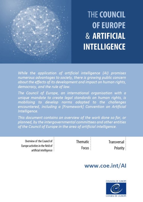 Overview of the Council of Europe activites in the field of AI