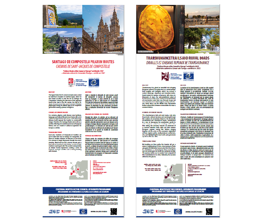 Kakémonos : 47 Itinéraires culturels du Conseil de l'Europe