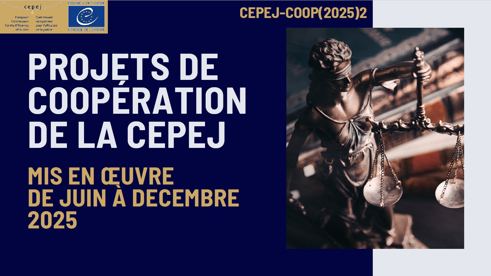 Mise en oeuvre des projets de coopération de la CEPEJ
