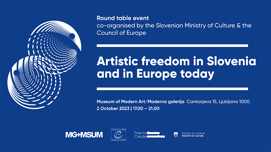 Table ronde « Libre de créer : La liberté artistique en Slovénie et en Europe aujourd’hui »