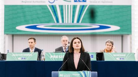 Светлана Тихановская просит Конгресс поддержать демократию в ее стране