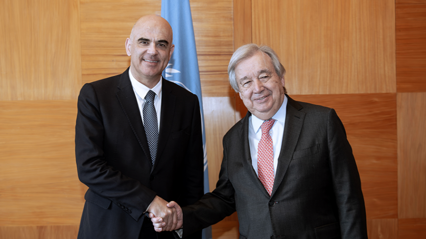 « Le rôle de l’Europe aujourd’hui est de défendre la force des règles, et non la logique de la force », a déclaré Alain Berset aux Nations Unies