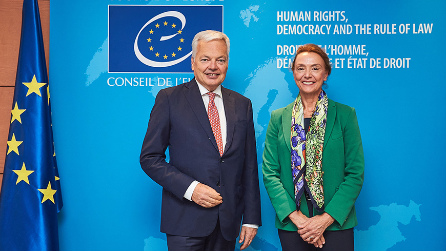La Segretaria generale incontra il Commissario europeo per la Giustizia