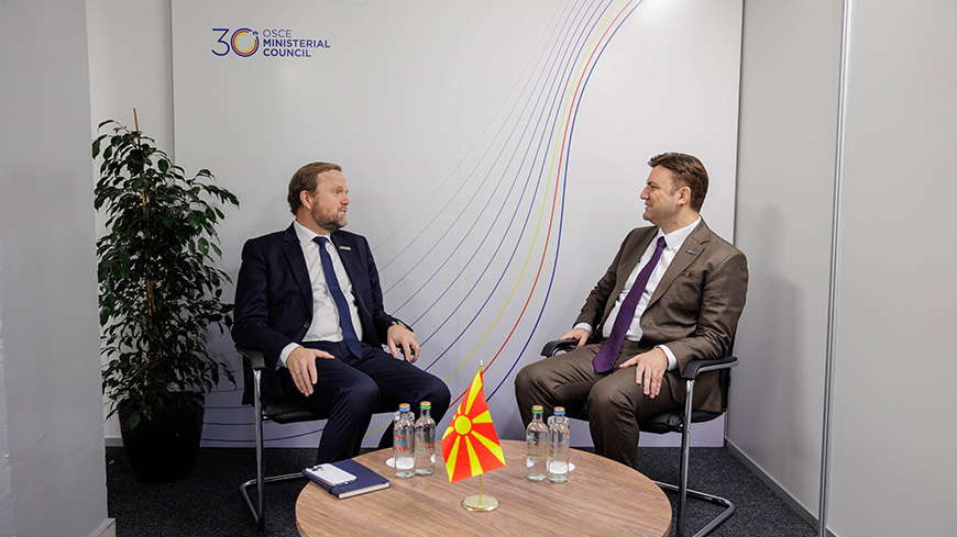 Deputy Secretary General at the 30th OSCE Ministerial Council in Skopje to reaffirm Council of Europe’s unwavering support to Ukraine