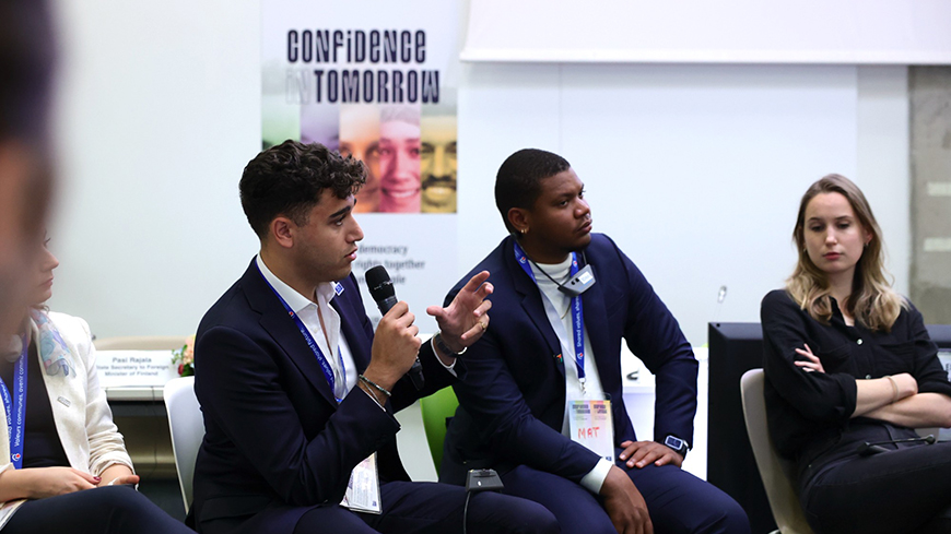 Confidence in Tomorrow event: statement by the Advisory Council on Youth