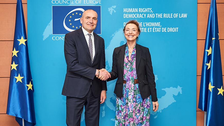 Secretary General Marija Pejčinović Burić with Mr. Guðni Th. Jóhannesson, President of Iceland