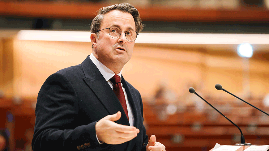 Xavier Bettel: “The Council of Europe must be a platform for dialogue”