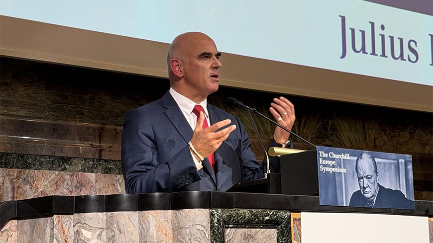 « Ce qui unit l’Europe, ce n’est pas seulement sa géographie » – Alain Berset à Zurich
