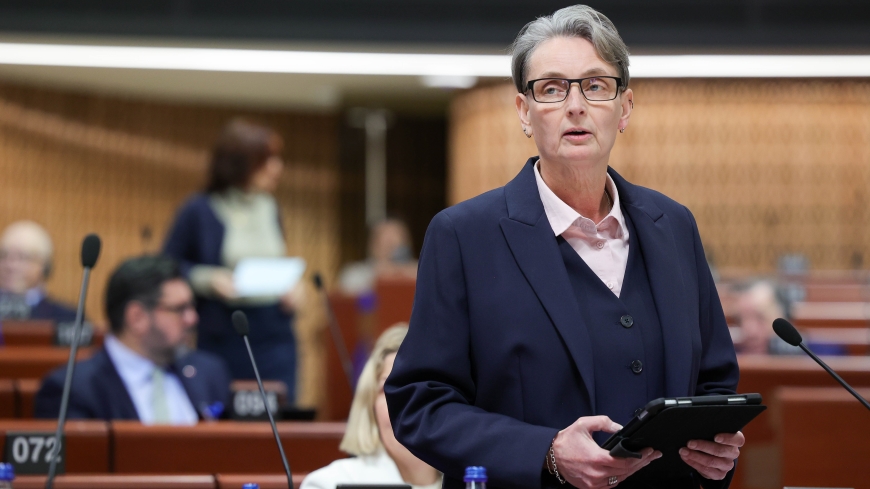 Kate Osborne, who represents Jarrow and Gateshead East in the UK, speaking in favour of banning conversion practices