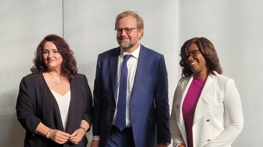 Helena Dalli, Bjorn Berge and Élisabeth Moreno