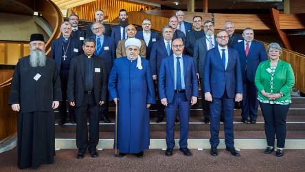 Support for “Strasbourg Principles” in inter-religious dialogue on religion and peace, religion and human rights